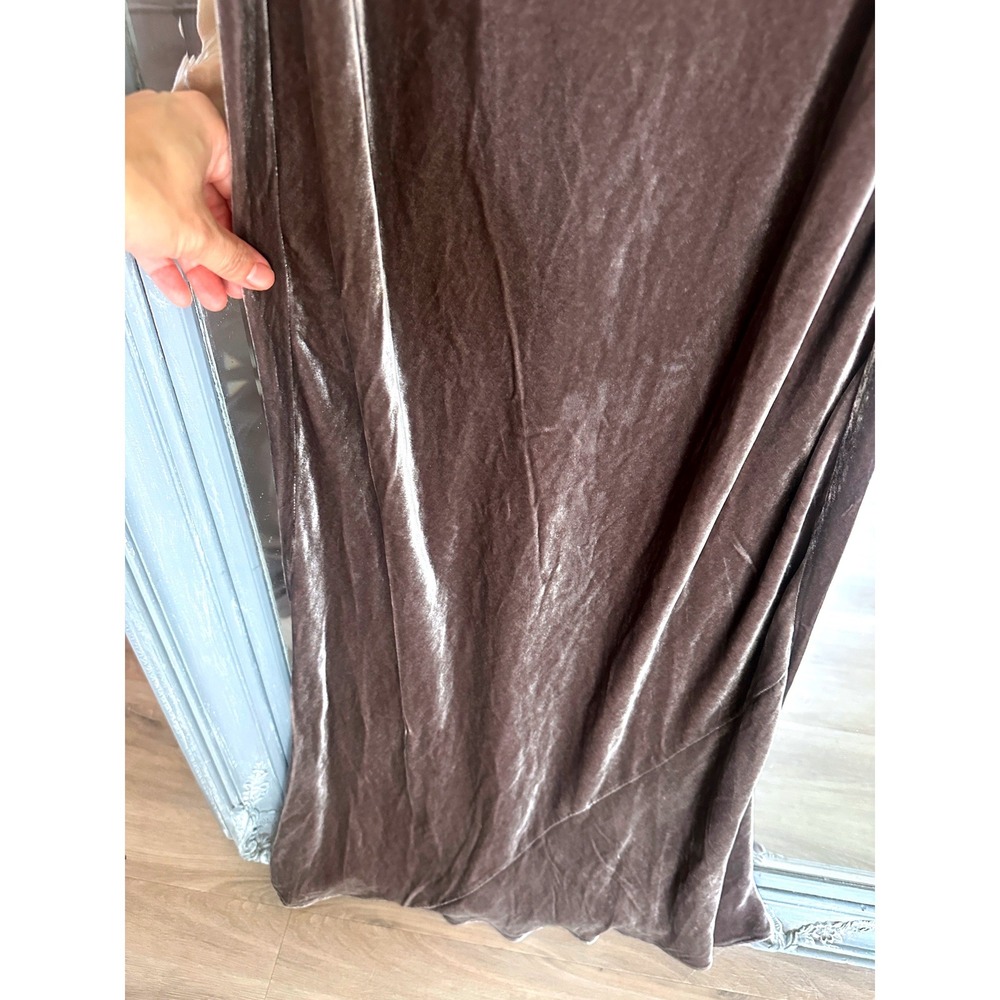 NWT Reformation Jeany Silk Blend Velvet Halter Maxi Dress Open Back Magnetic XS - Picture 7 of 9